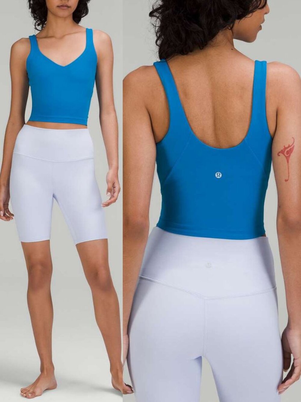 Lululemon Align Tank Top Size 2 Poolside Blue Nulu W1DUDS $68 Stretch Athleisure